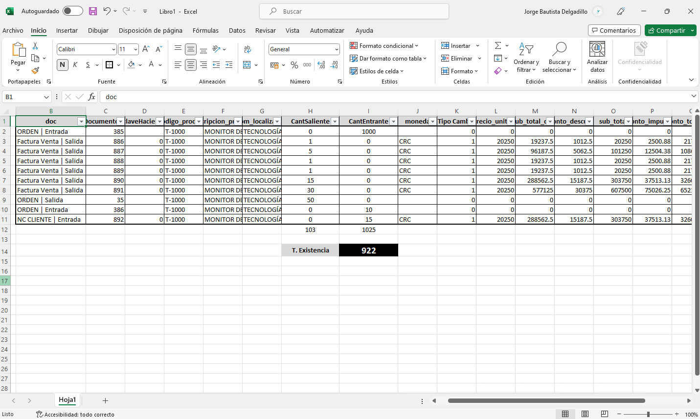 Interfaz de usuario gráfica, Aplicación, Tabla, Excel
Descripción generada automáticamente
